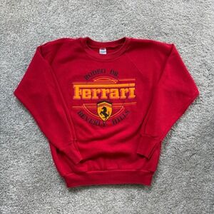 Vintage 80s Healthknit Ferrari Rodeo Drive Beverly Hills Sweatshirt USA Made M